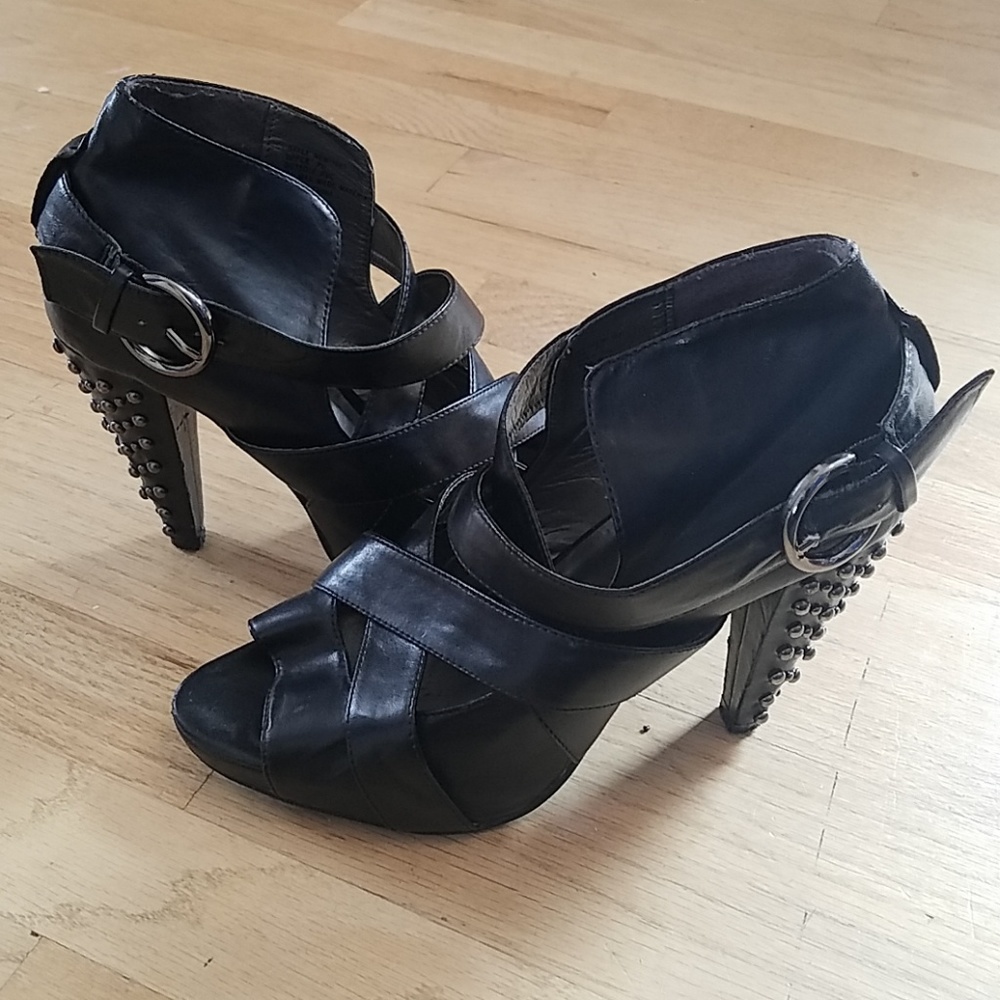 Bold, strappy BKE platform heels